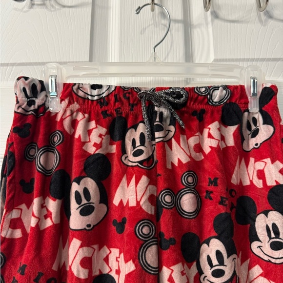 Disney Mickey Mouse Pajama Pants with elastic waist Red black & white Size XS - Picture 2 of 8